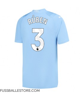 Günstige Manchester City Ruben Dias #3 Heimtrikot 2023-24 Kurzarm